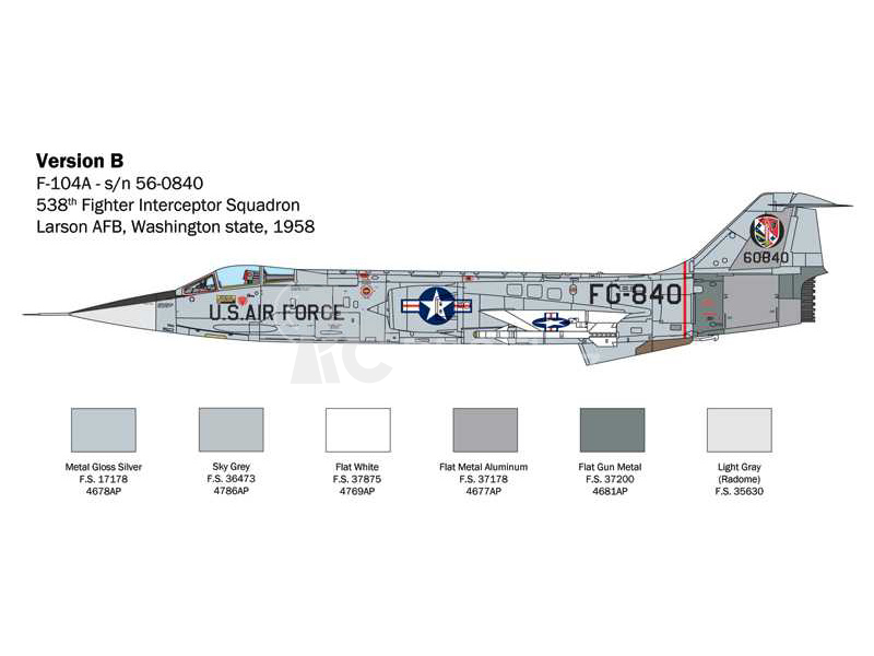 Italeri Lockheed F-104 A/C Starfighter (1:32)