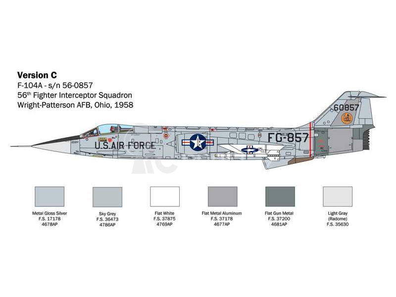 Italeri Lockheed F-104 A/C Starfighter (1:32)