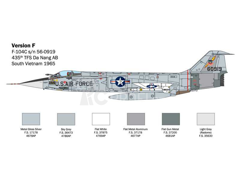 Italeri Lockheed F-104 A/C Starfighter (1:32)