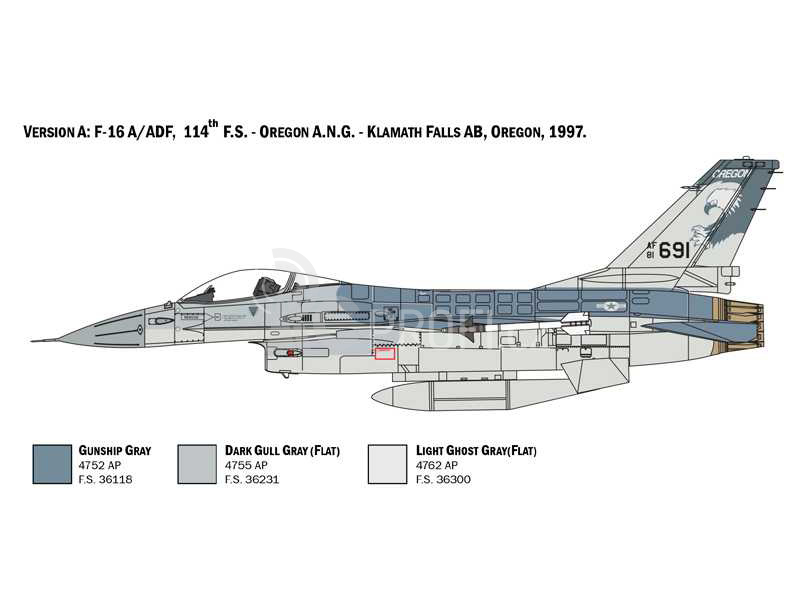 Italeri Lockheed F-16A Fighting Falcon (1:48)