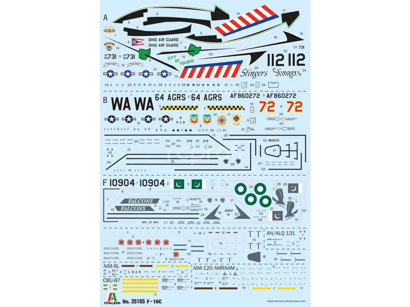 Italeri Lockheed F-16C Fighting Falcon (1:48)