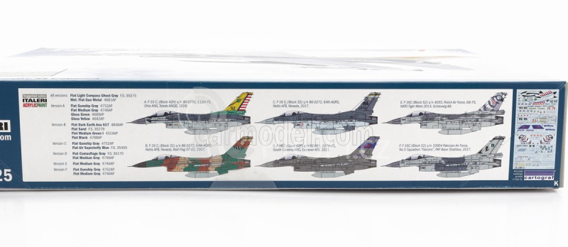 Italeri Lockheed martin F-16c Fighting Falcon Caccia Airplane 1978 1:48 /