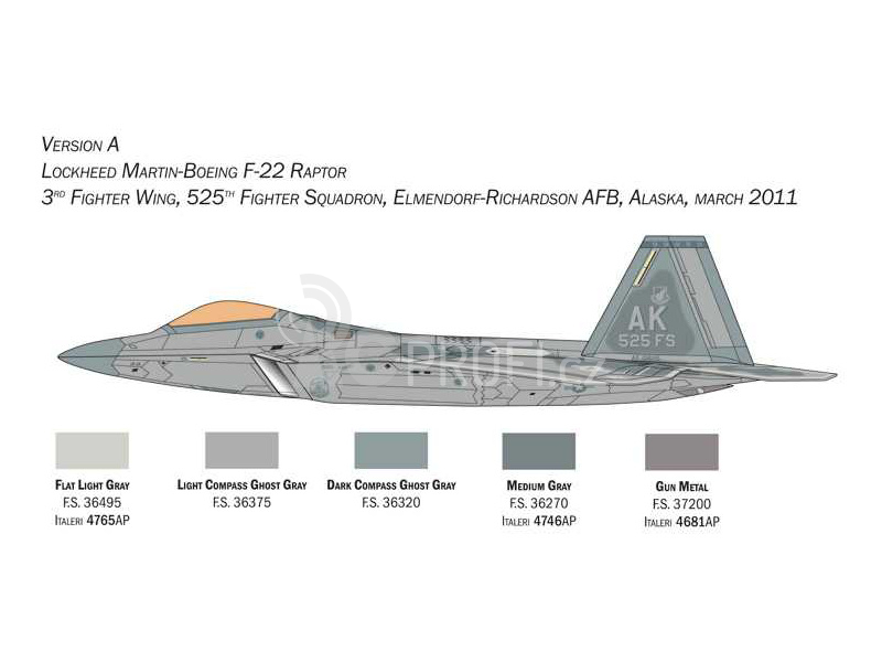Italeri Lockheed Martin F-22A Raptor (1:48)