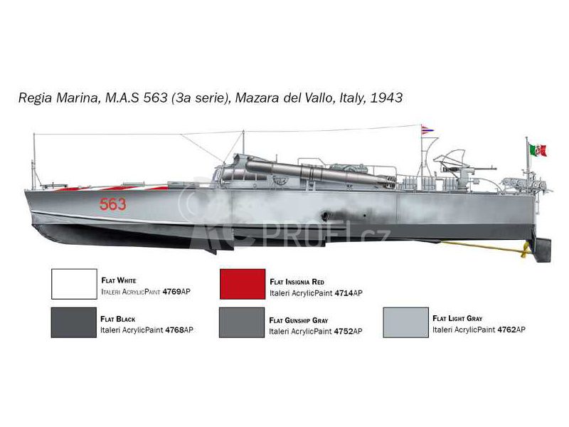 Italeri M.A.S. 563/568 s posádkou (1:35)