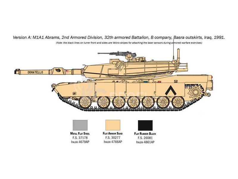 Italeri M1A2 Abrams s posádkou (1:35)