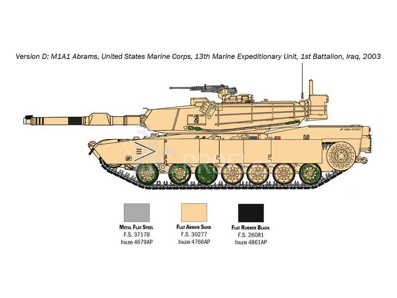 Italeri M1A2 Abrams s posádkou (1:35)