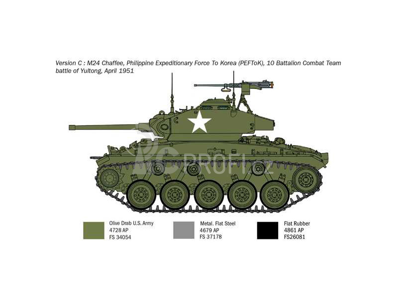 Italeri M24 Chaffee Korean War (1:35)