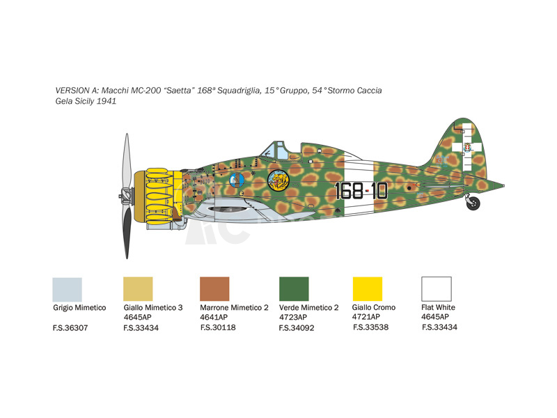 Italeri Macchi Mc.200 1a serie (1:48)