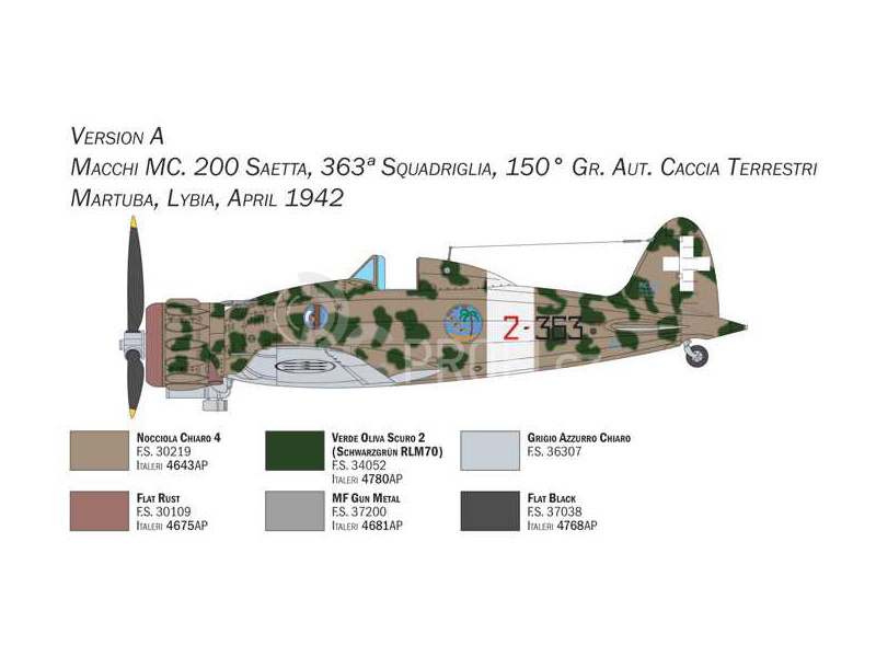 Italeri Macchi MC.200 XXI serie (1:48)