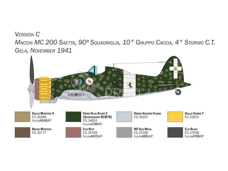 Italeri Macchi MC.200 XXI serie (1:48)