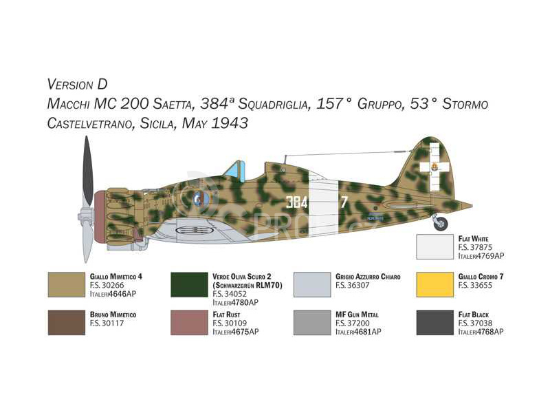 Italeri Macchi MC.200 XXI serie (1:48)