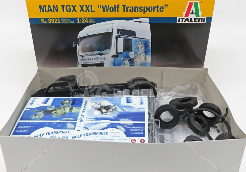 Italeri MAN Tgx 18.480 Xxl Wolf Transporte Tractor Truck 2-assi 2012 1:24 /