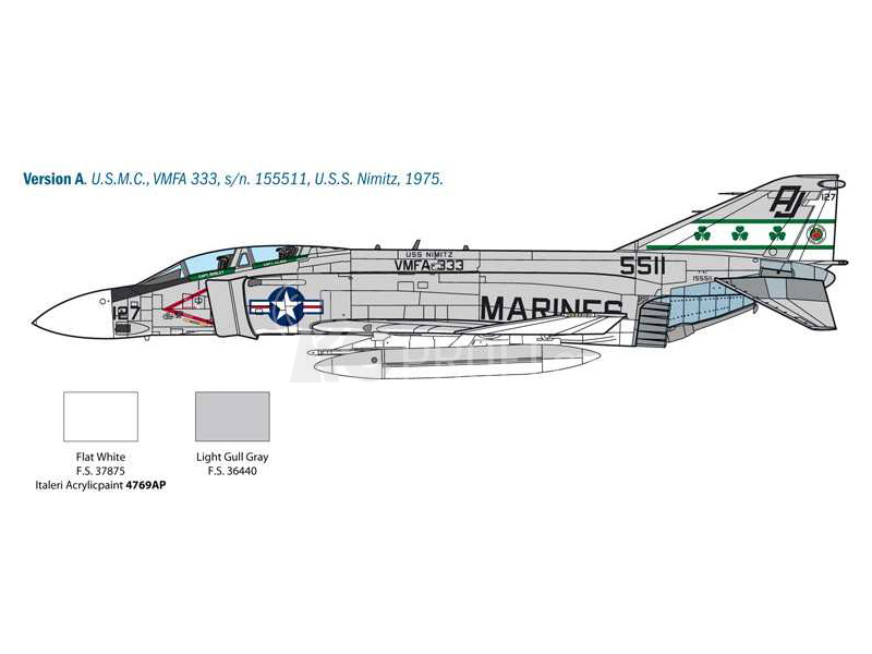 Italeri McDonnell Douglas F-4J Phantom II (1:48)