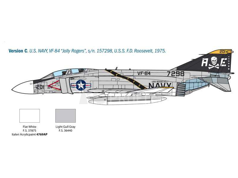 Italeri McDonnell Douglas F-4J Phantom II (1:48)