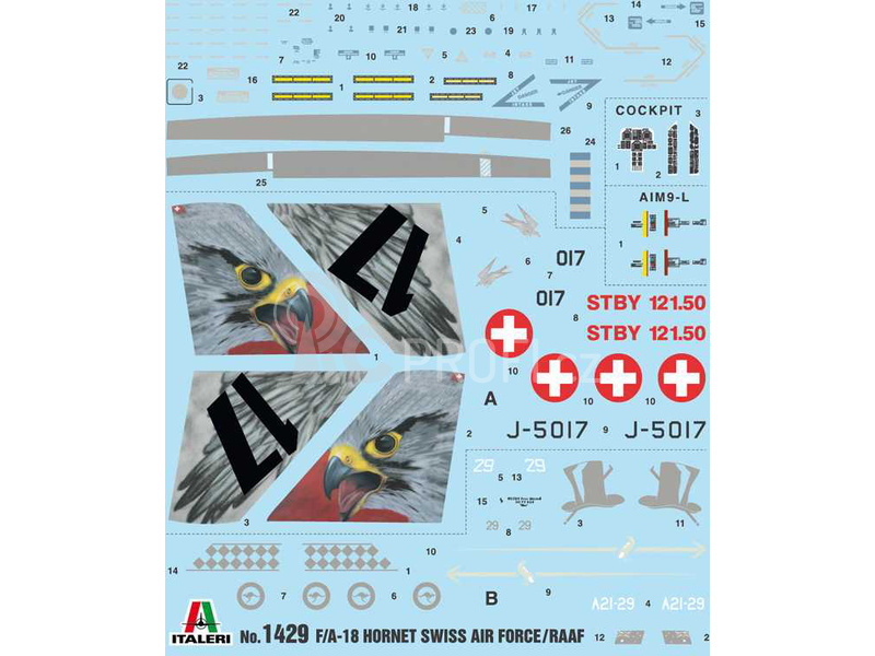 Italeri McDonnell F/A 18 Hornet Swiss A.F./RAAF (1:72)