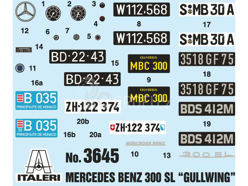 Italeri Mercedes-Benz 300 SL Gullwing (1:24)