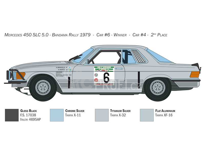 Italeri Mercedes-Benz 450SLC Rallye Bandama 1979 (1:24)