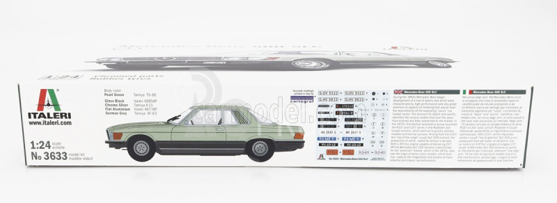 Italeri Mercedes benz S-class 500 Slc (c107) Coupe 1972 1:24 /