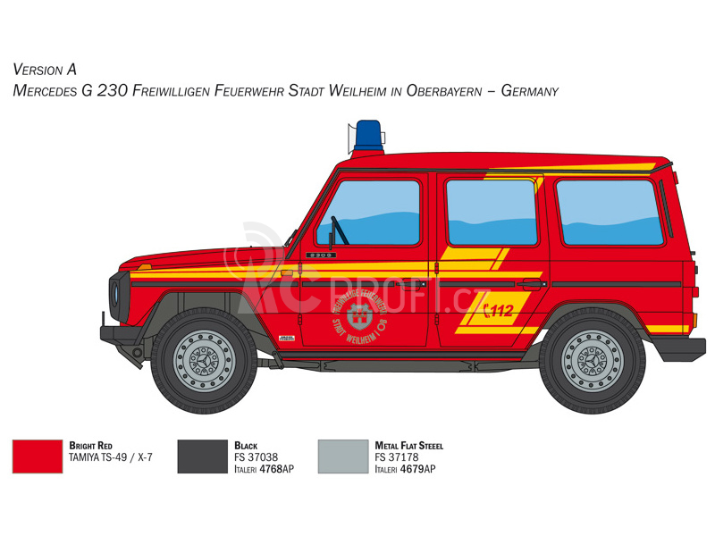 Italeri Mercedes G230 Feuewehr (1:24)