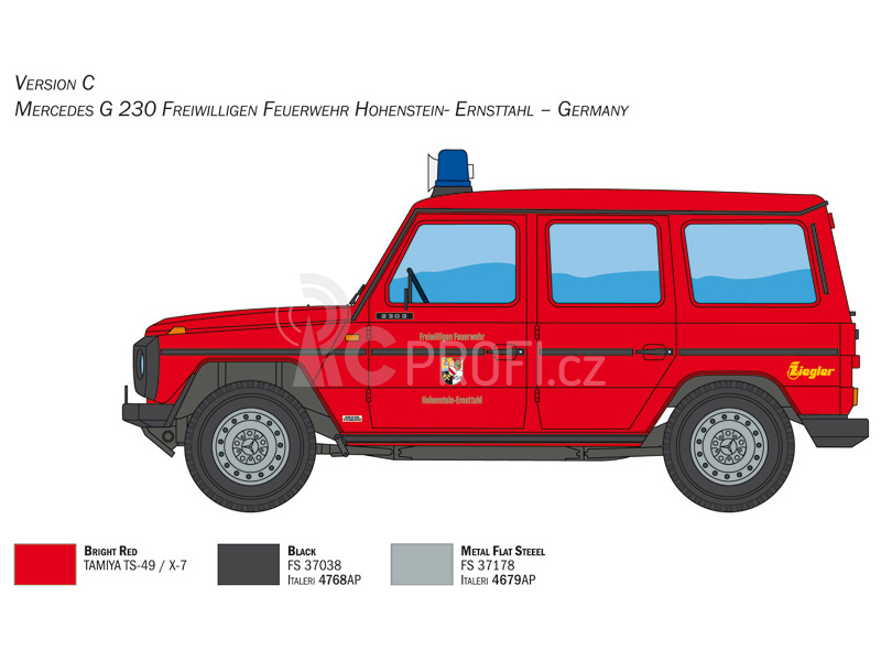 Italeri Mercedes G230 Feuewehr (1:24)