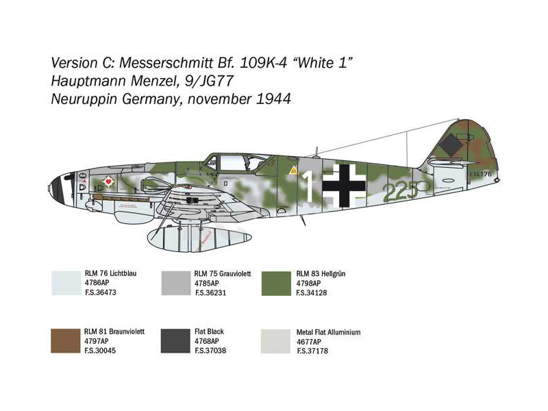 Italeri Messerschmitt Bf-109 K-4 (1:48)