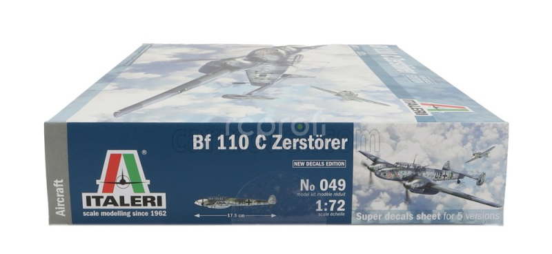 Italeri Messerschmitt Bf 110c Zerstorer Military Airplane 1941 1:72 /
