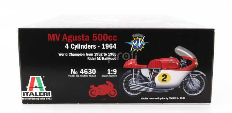 Italeri Mv agusta 500 N 2 World Champion 1962 - 1963 - 1965 - 1965 M.hailwood 1:9 /