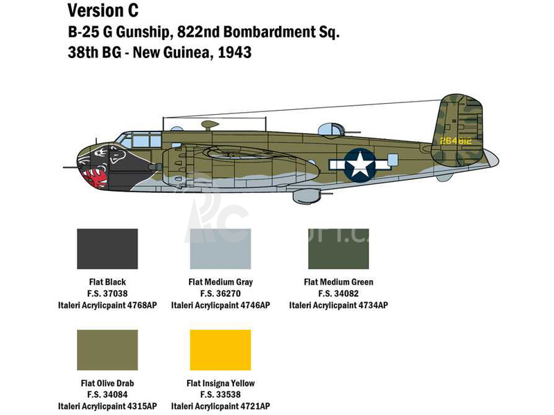 Italeri North American B-25G Mitchell (1:48)