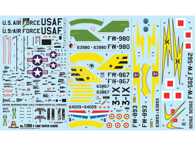 Italeri North American F-100F Super Sabre (1:72)