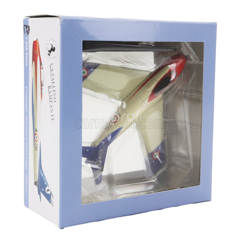 Italeri North american F-86e Sabre Military Airplane 1961 1:100 Cream Red Blue