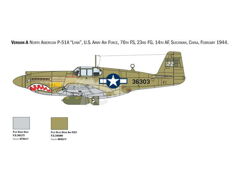 Italeri North American P-51A Mustang (1:72)