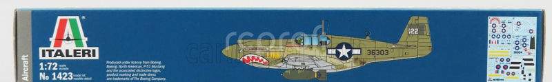 Italeri North american P-51a Mustang Airplane Military 1941 1:72
