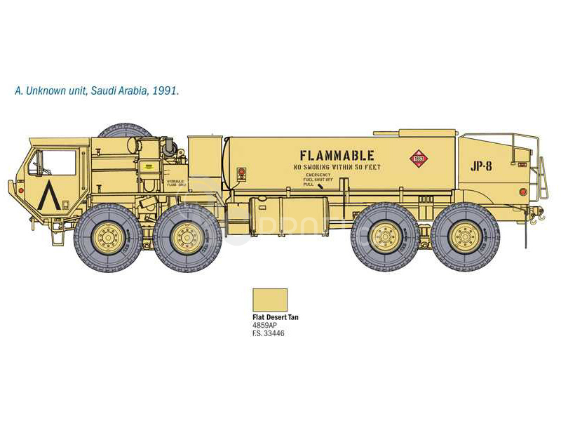 Italeri Oshkosh M978 Fuel Servicing Truck (1:35)