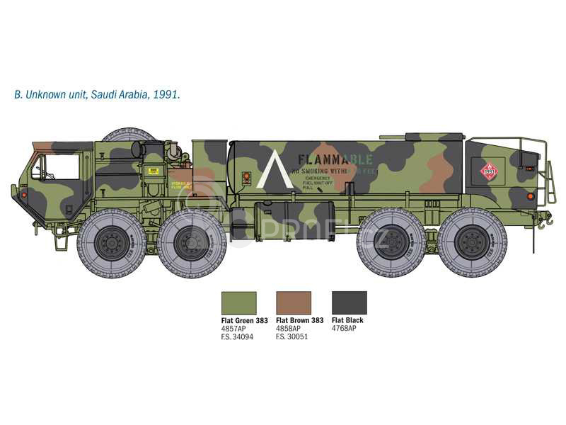 Italeri Oshkosh M978 Fuel Servicing Truck (1:35)