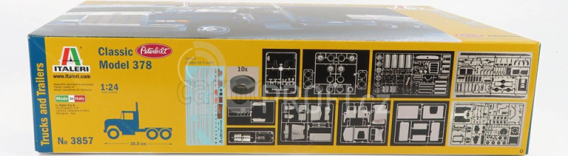 Italeri Peterbilt 378 Tractor Truck 3-assi 1974 1:24 /