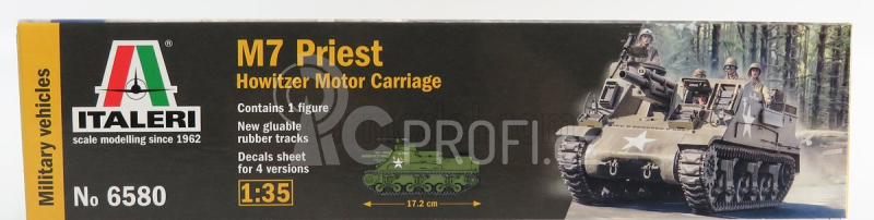 Italeri Royal ordnance Tank M7 Priest Howitzer Motor Carriage Military 1943 1:35 /