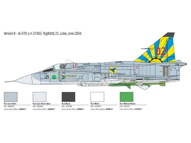 Italeri Saab JA 37/AJ 37 Viggen (1:48)