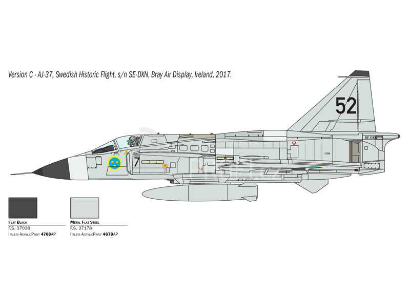 Italeri Saab JA 37/AJ 37 Viggen (1:48)