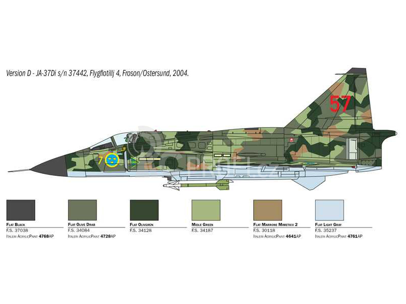 Italeri Saab JA 37/AJ 37 Viggen (1:48)