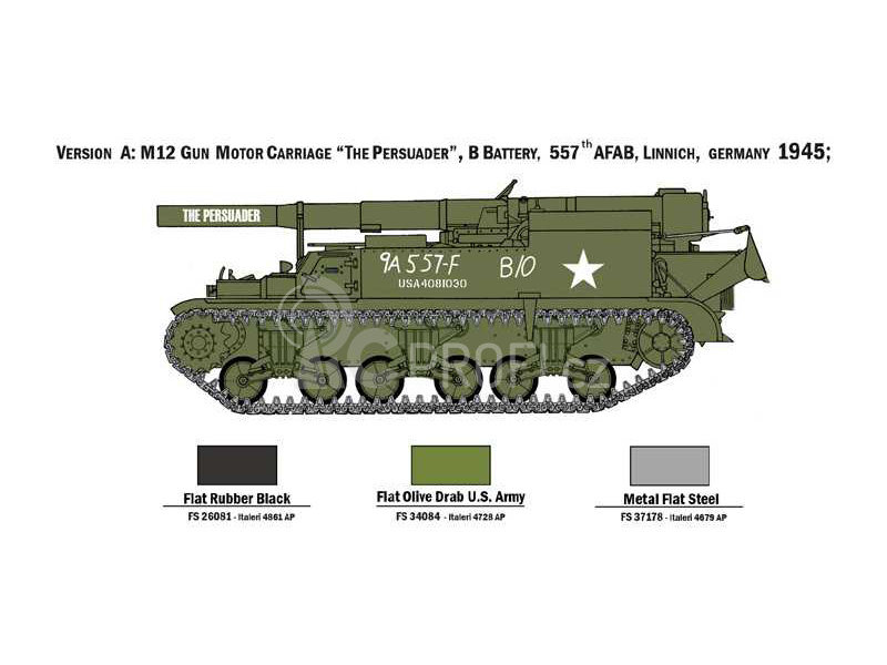 Italeri samohybné dělo M12 (1:72)