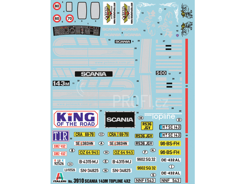 Italeri SCANIA 143M TOPLINE 4x2 (1:24)