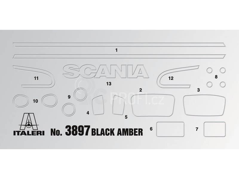 Italeri SCANIA R BLACK AMBER (1:24)