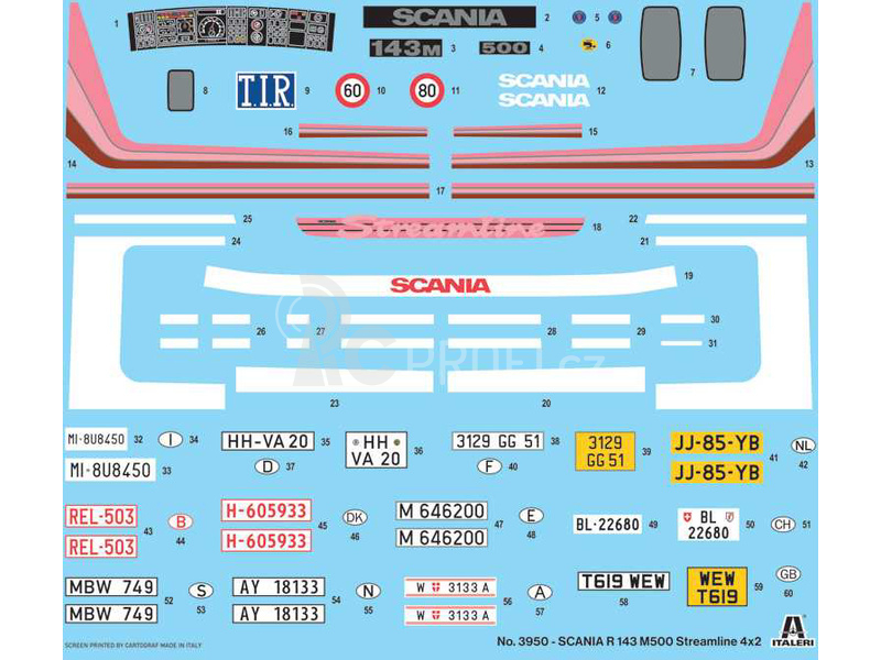 Italeri Scania R143 M500 Streamline 4x2 (1:24)