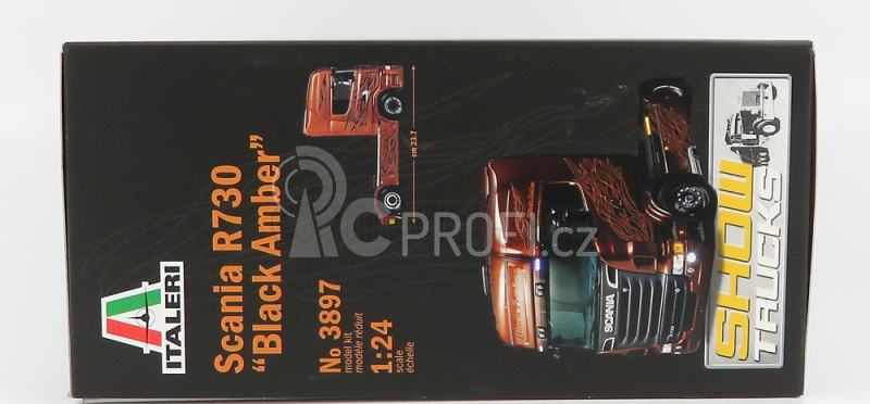 Italeri Scania R730 Tractor Truck Black Amber 2-assi 2011 1:24 /
