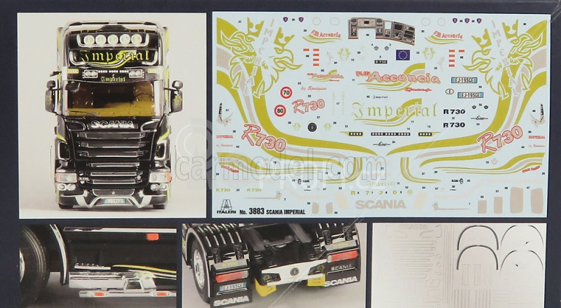 Italeri Scania R730 Tractor Truck V8 Topline 2-assi 2011 1:24 /