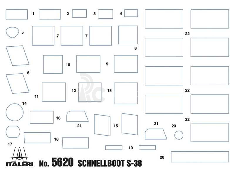 Italeri Schnellboot S-38 s kanónem Bofors (1:35)