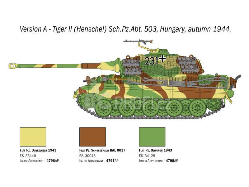 Italeri Sd. Kfr. 182 Tiger ll (1:56)