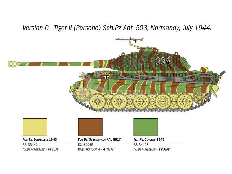 Italeri Sd. Kfr. 182 Tiger ll (1:56)