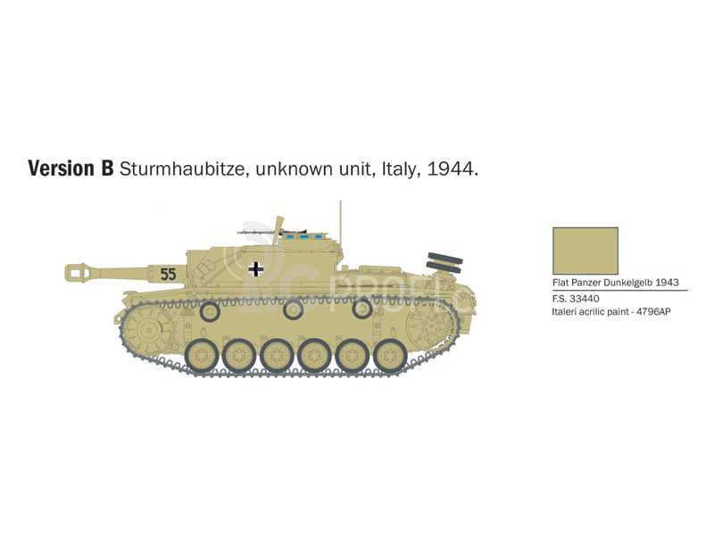 Italeri Sd. Kfz. 142/1 Sturmgeschütz III (1:56)