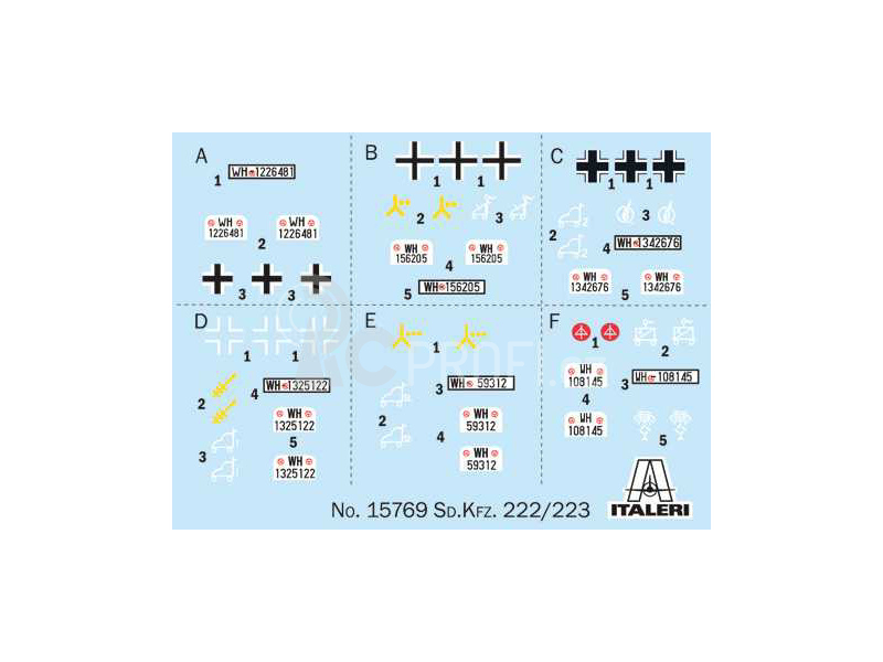 Italeri Sd. Kfz. 222-223 (1:56)